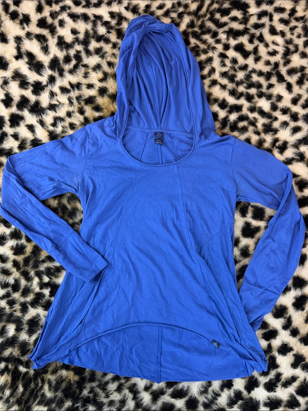 Prana Cobalt Blue Lightweight Hooded Tunic